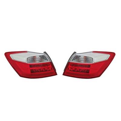 Rareelectrical - New Pair Outer Tail Light Fits Honda Accord Ex-L 2013-2015 33500T2aa11 Ho2804111 - Image 10