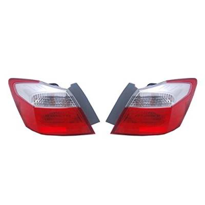 Rareelectrical - New Pair Of Outer Tail Lights Compatible With Honda Accord Sport Sedan 2013-15 Ho2805101 - Image 6