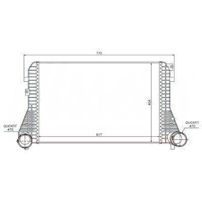 Rareelectrical - New Intercooler Compatible With Volkswagen Tiguan Limited By Part Numbers 96610 1K0145805e - Image 9