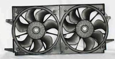 Rareelectrical - New Dual Radiator Condenser Fan Assembly Compatible With 97-03 Chevrolet Malibu 1580216 Fa70047 - Image 2