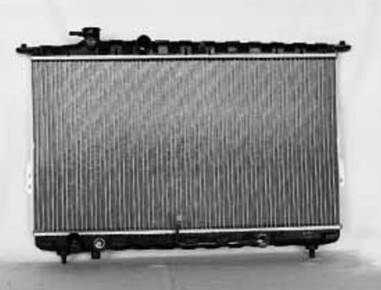 Rareelectrical - New Radiator Assembly Compatible With Hyundai 99-05 2.4 2.5 2.7 L4 V6 2351Cc 2493Cc 2656Cc 2766 - Image 1