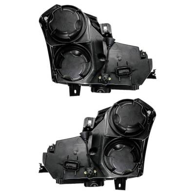 Rareelectrical - New Pair Of Halogen Headlight Compatible With Cadillac Cts Sedan 2003-2007 By Part Number 15826014 - Image 4