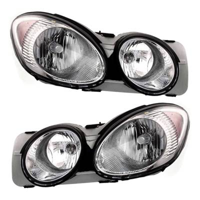 Rareelectrical - New Pair Of Halogen Headlight Compatible With Buick Lacrosse Cx Sedan 2005-2007 By Part Number - Image 2