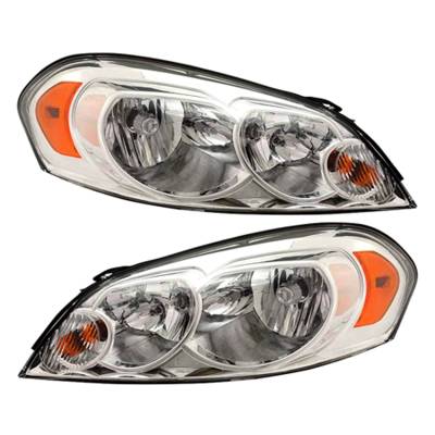 Rareelectrical - New Pair Of Headlight Compatible With Chevrolet Impala Limited Ls Ltz Lt Sedan 2014-2016 By Part - Image 1