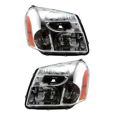 Rareelectrical - New Pair Of Halogen Headlight Compatible With Chevrolet Equinox Ls Lt Ltz Sport 2008-2009 By Part - Image 6