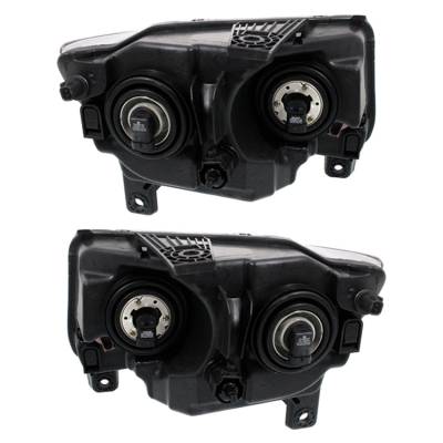 Rareelectrical - New Pair Of Halogen Headlight Compatible With Jeep Grand Cherokee Overland Sport 2011-2013 By Part - Image 3