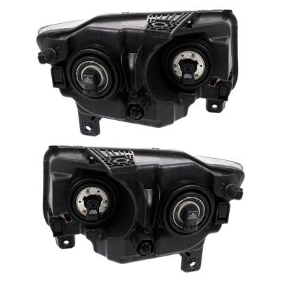 Rareelectrical - New Pair Of Halogen Headlight Compatible With Jeep Grand Cherokee Overland Sport 2011-2013 By Part - Image 8