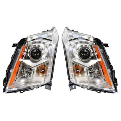 Rareelectrical - New Pair Of Halogen Headlight Compatible With Cadillac Srx Base Sport 2010-2013 By Part Number - Image 3