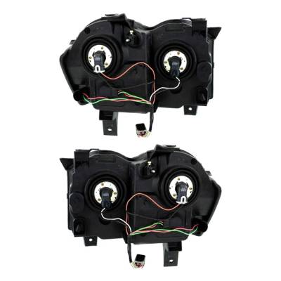 Rareelectrical - New Pair Of Halogen Headlight Compatible With Jeep Grand Cherokee Sport 2008-2010 By Part Number - Image 7