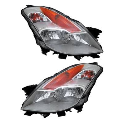 Rareelectrical - New Pair Of Hid Headlight Compatible With Nissan Altima Se Coupe 2008-2009 By Part Number - Image 1