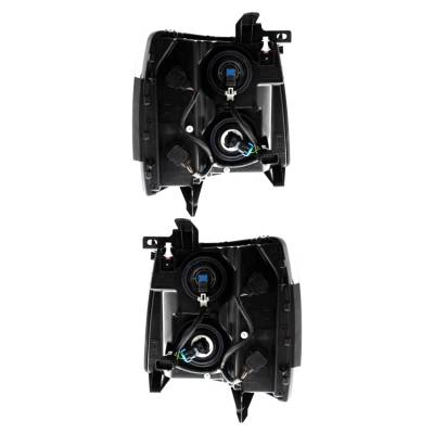 Rareelectrical - New Pair Of Headlight Compatible With Chevrolet Silverado 1500 2500 3500 2007-2009 By Part Number - Image 8