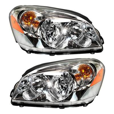 Rareelectrical - New Pair Of Halogen Headlight Compatible With Buick Lucerne Cx Sedan 2006-2007 By Part Number - Image 1