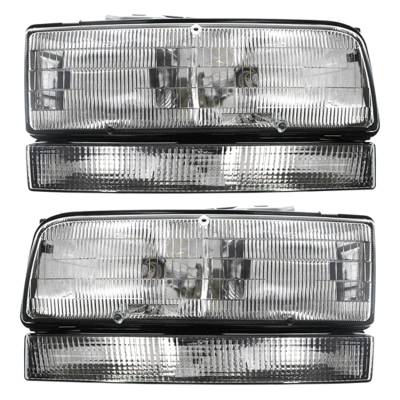 Rareelectrical - New Pair Of Headlight Compatible With Buick Lesabre 1992 By Part Number 16517264 16517263 Gm2503127 - Image 1