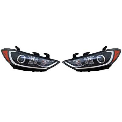 Rareelectrical - New Pair Of Halogen Head Lights Fits Hyundai Elantra Se 2017 Hy2503204 Hy2502204 - Image 9