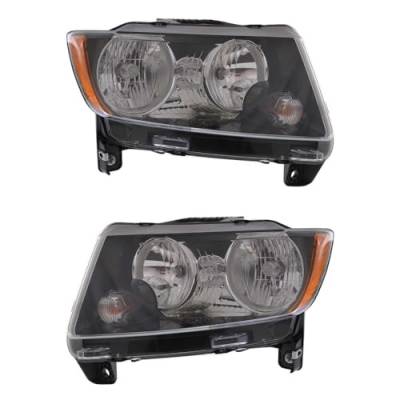 Rareelectrical - New Pair Headlights Compatible With Jeep Compass 75Th Anniversary Sport Utility 4 Door 2.4L 2013 - Image 7