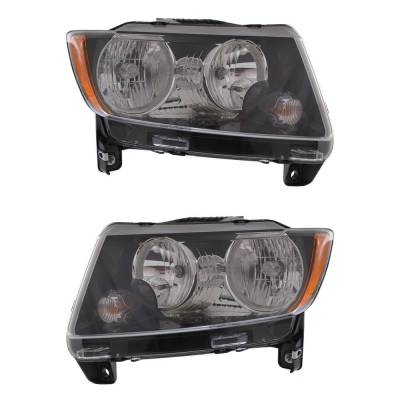 Rareelectrical - New Pair Headlights Compatible With Jeep Compass 75Th Anniversary Sport Utility 4 Door 2.4L 2013 - Image 9