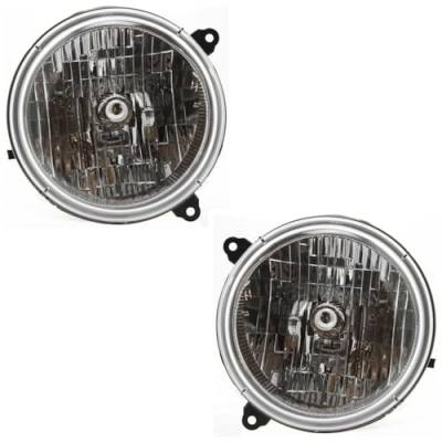 Rareelectrical - New Pair Headlights Compatible With Jeep Liberty Limited Sport Utility 4 Door 3.7L 2003 2004 By Part - Image 5