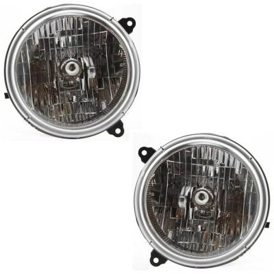 Rareelectrical - New Pair Headlights Compatible With Jeep Liberty Limited Sport Utility 4 Door 3.7L 2003 2004 By Part - Image 8