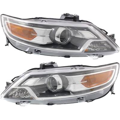 Rareelectrical - New Pair Of Headlights Compatible With Ford Taurus Limited Se Sel Sedan 4-Door 3.5L 2010 2011 2012 - Image 1