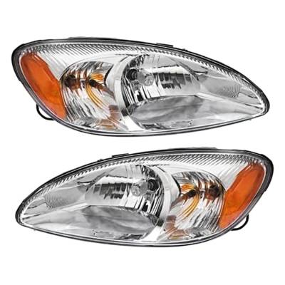 Rareelectrical - New Pair Of Halogen Headlights Compatible With Ford Taurus Lx Ses Sedan 3.0L 2000 2001 2002 2003 - Image 5