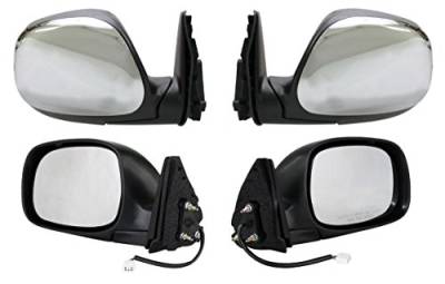 Rareelectrical - New Chrome Pair Of Side Mirror Compatible With Toyota Tundra Sr5 Extended Cab 2003 3125409R3ech - Image 6
