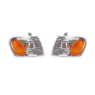 Rareelectrical - New Pair Of Turn Signal Lights Compatible With Toyota Corolla 2001-02 8151002070 To2530137 - Image 1