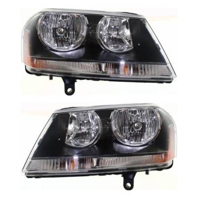Rareelectrical - New Pair Of Halogen Headlights Compatible With Dodge Avenger R/T Sedan 4 Door 2.4L 2008 2009 2010, - Image 8
