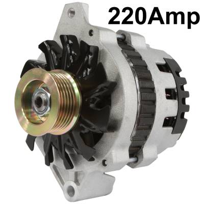Rareelectrical - New 12V 220Amp Alternator Fits Gmc G3500 K3500 C3500 1988-1993 1105716 10480085 - Image 2