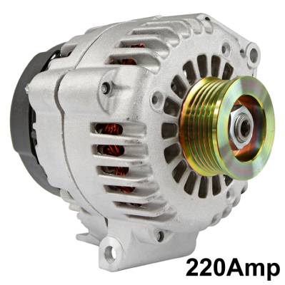 Rareelectrical - New 12V 220A Alternator Fits Buick Regal 3.8L 1999-00 Al8735x 10464413 10480331 - Image 2