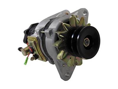 Rareelectrical - New Alternator Compatible With Hitachi Excavator Isuzu 6Bd1 Engine With Vacuum Pump On Rear - Image 5