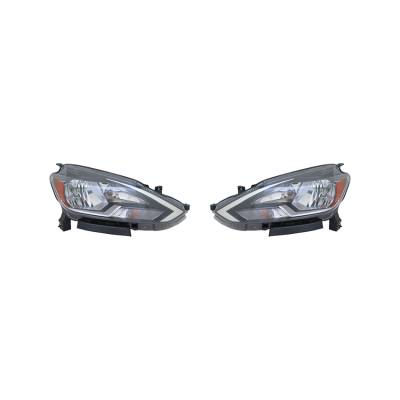 Rareelectrical - New Pair Of Headlights Fits Nissan Sentra Sv 2016 2017 2018 260103Yu0a Ni2502244 - Image 1