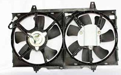 Rareelectrical - New Dual Radiator Condenser Fan Assembly Compatible With 1998-2001 Nissan Altima Automatic Trans - Image 2