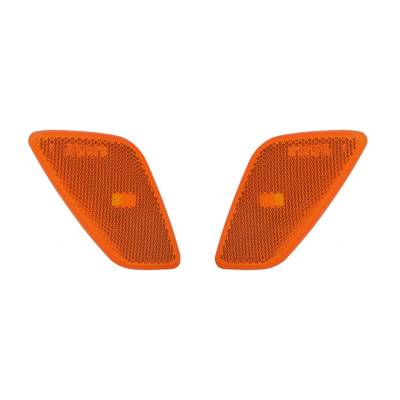Rareelectrical - New Side Marker Lights Pair Compatible With Jeep Wrangler 1997-05 2006 55155628Ac 55155629Ac - Image 1