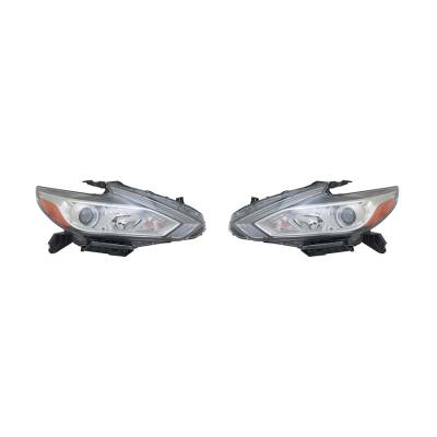 RAREELECTRICAL - New Pair Of Headlights Fits Nissan Altima 2016 26010-9Hs0a 260109Hs0a Ni2502247 - Image 3