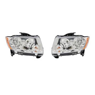 Rareelectrical - New Pair Of Head Lights Compatible With Jeep Compass 2.0L 2011-2013 68088868Ac Ch2519139 68088869Ac - Image 9