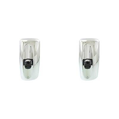 Rareelectrical - New Chrome Door Mirror Pair Fits Freightliner Heavy Duty Truck Columbia 2004-16 - Image 1