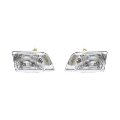 Rareelectrical - New Pair Of Headlights Fits Volvo Heavy Duty Vn Vn42t 1998-2003 8082041 8082040 - Image 4
