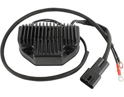 Rareelectrical - New 12V Regulator Compatible With Harley Davidson Dyna Police Defender Fxdp 02-03 74594-02 - Image 1