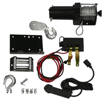 Rareelectrical - New 2500 Lb Complete Winch Motor Assembly Compatible With Honda Arctic Cat Atv Utv 10904 Rw00704 - Image 1