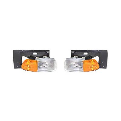 Rareelectrical - New Pair Of Headlights Fits Sterling Heavy Duty Acterra 2003-09 2010 A1713344001 - Image 1
