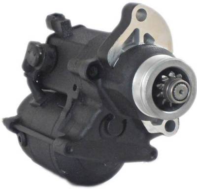 Rareelectrical - Black Push Button Starter Compatible With Harley Touring Softail Flstf Dyna Street Glide Wide - Image 1