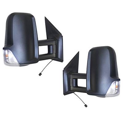 Rareelectrical - New Door Mirror Pair Fits Mercedes Sprinter 3500 2010-2014 0008114407 68010093Aa - Image 1