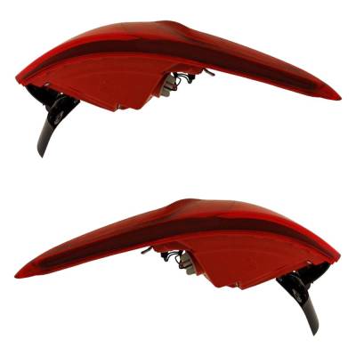 Rareelectrical - New Pair Of Tail Lights Compatible With Hyundai Santa Fe Santa Fe Xl 3.3L 2017 2018 2019 By Part - Image 7