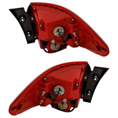 Rareelectrical - New Pair Of Tail Lights Compatible With Hyundai Santa Fe Santa Fe Xl 3.3L 2017 2018 2019 By Part - Image 6