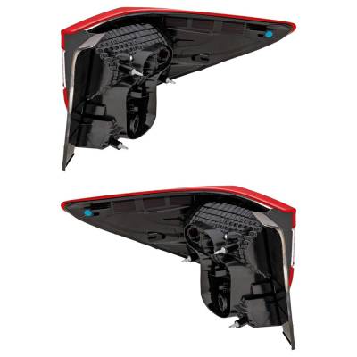 Rareelectrical - New Pair Of Tail Lights Compatible With Subaru Crosstrek Impreza 2.0L 2.5L 2020 2021 2022 2023 By - Image 1