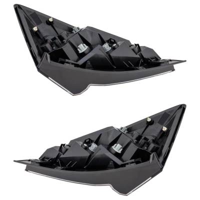 Rareelectrical - New Pair Of Tail Lights Compatible With Honda Civic 1.5L 2.0L 2017 2018 2019 2020 2021 By Part - Image 9