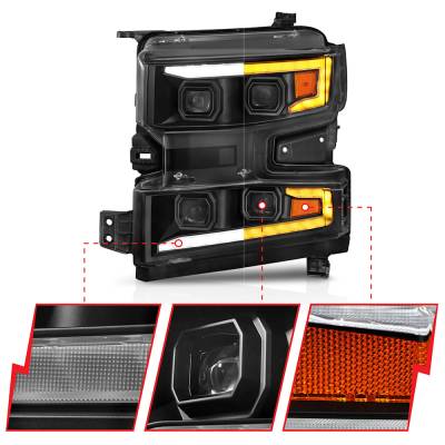 Rareelectrical - New Left Headlights Compatible With Chevrolet Silverado 1500 2019 2020 2021 By Part Numbers - Image 3