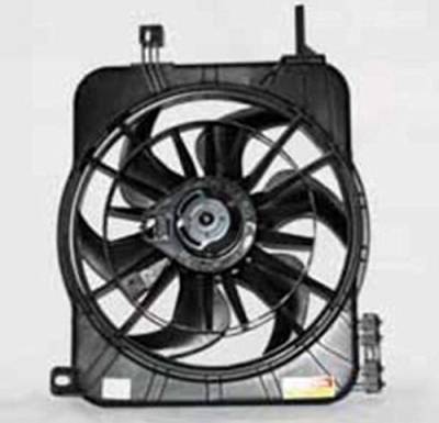 Rareelectrical - New Dual Radiator Condenser Fan Assembly Compatible With Chevrolet 2003-2004 Cavalier 15-8562 - Image 1