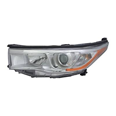 Rareelectrical - New Left Head Light Compatible With Toyota Highlander 2014-2016 81150-0E180 811500E180 To2502221 - Image 1