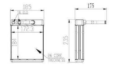Rareelectrical - New Hvac Heater Core Front Compatible With Ford 90-97 F Super Duty 91-97 F53 F59 Fm6222 9010205 - Image 1